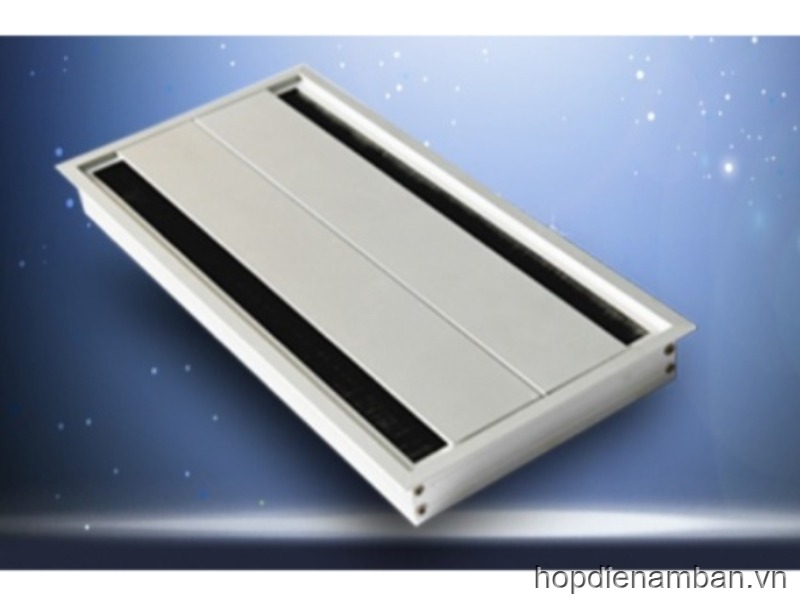 Nắp luồn dây điện mặt bàn lật 2 chiều