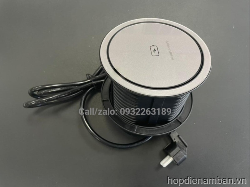 Hộp điện âm bàn kết hợp sạc không dây