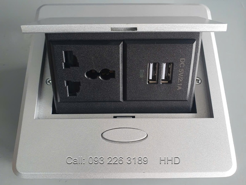 ổ cắm âm bàn có sạc usb