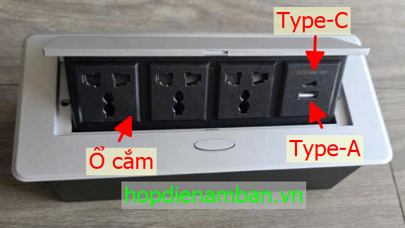Hộp Điện Âm Bàn Tích Hợp Type-C – Xu Hướng Kết Nối Hiện Đại Cho Văn Phòng Thông Minh